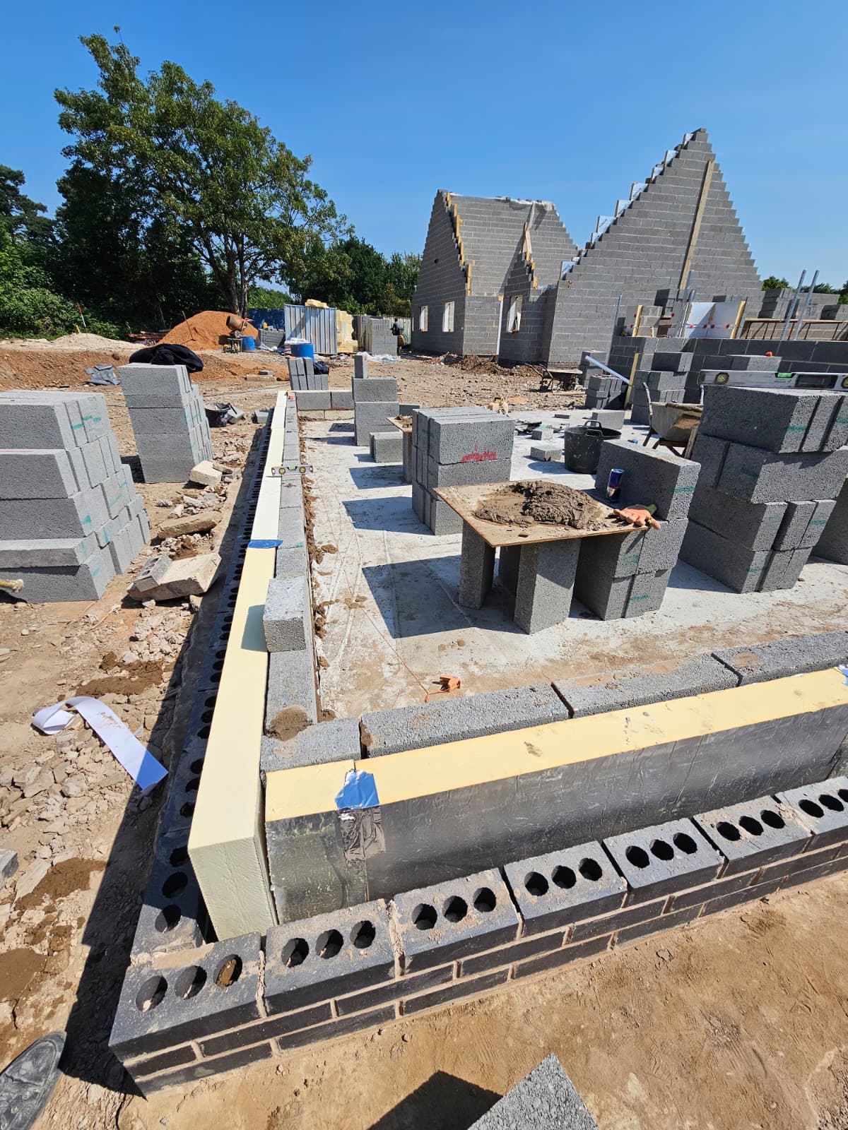 Foundation and footings new build